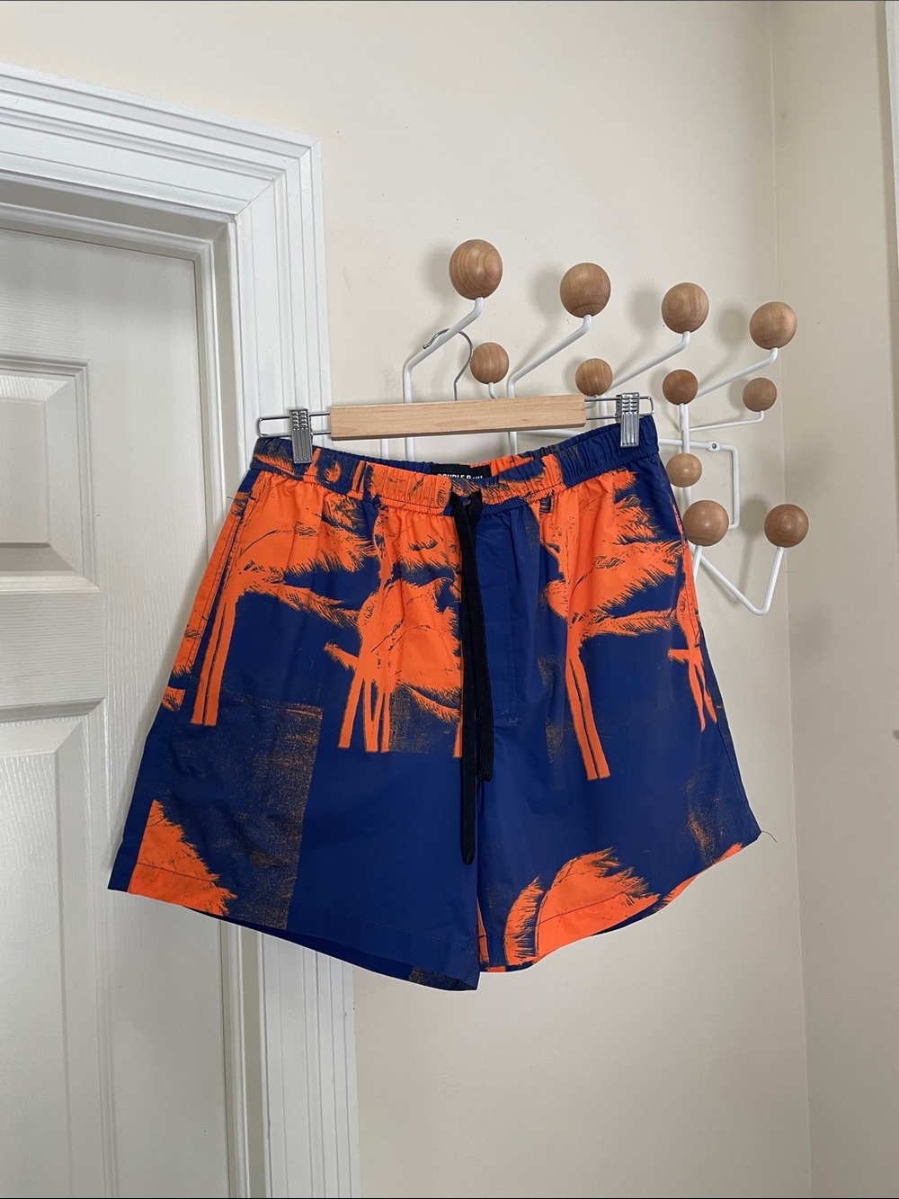 Double Rainbouu - Swim Trunks Shorts - Orange Blue - L